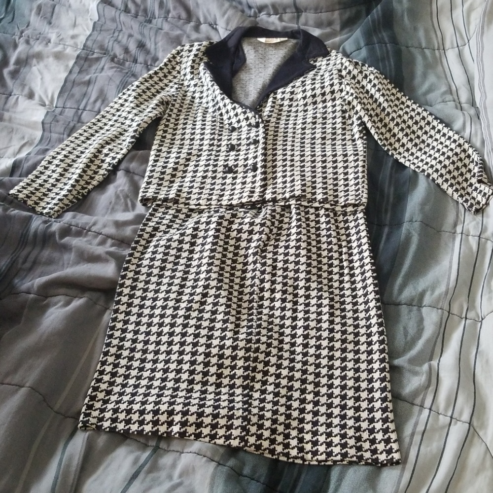 Vintage houndstooth suit